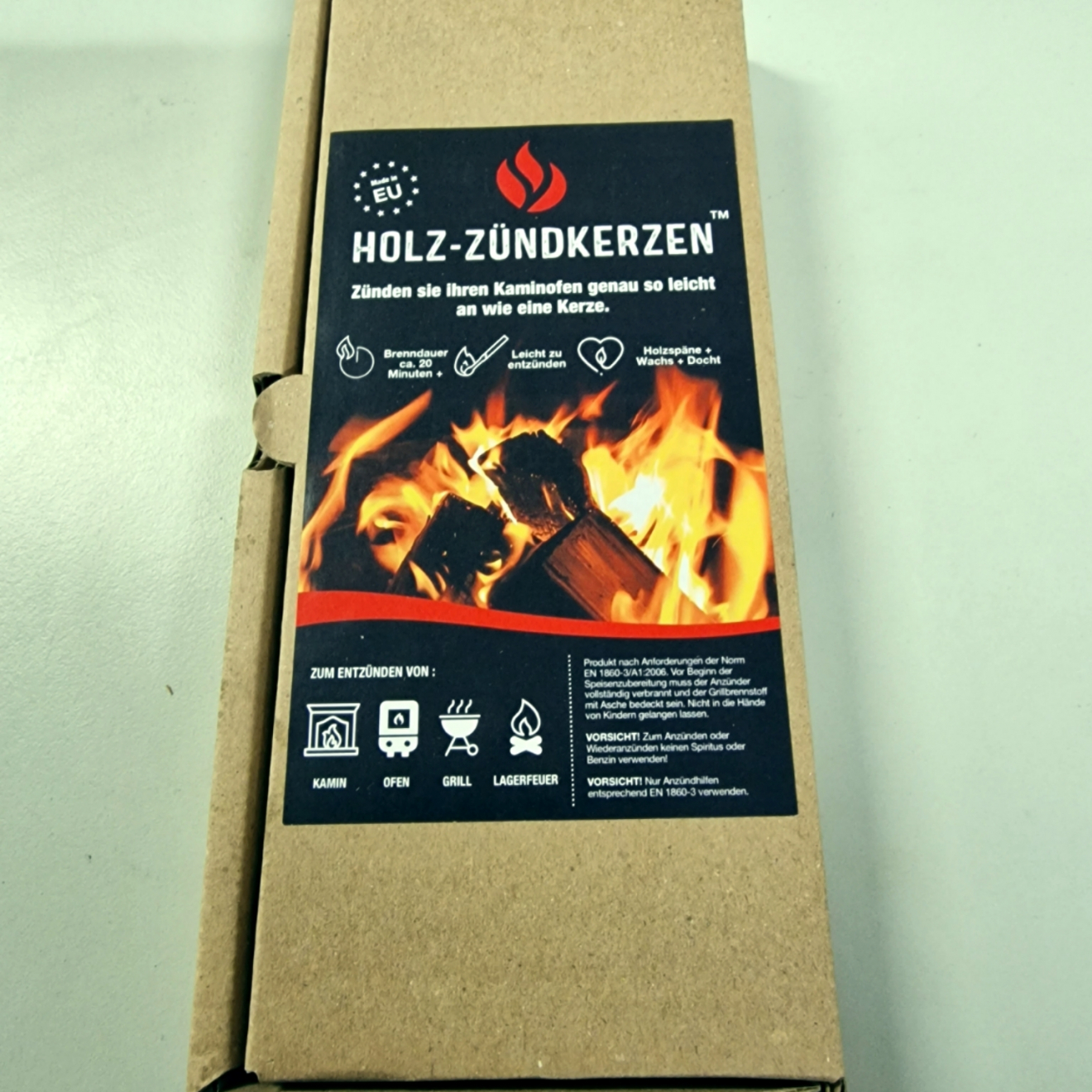 Kamin-, Ofen-, Grillanzünder - Anbrennhilfe (10er Pack)