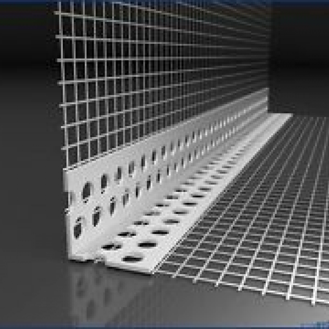 Gewebeeckwinkel/Eckprofil PVC 8/12 weiß 2,5 m