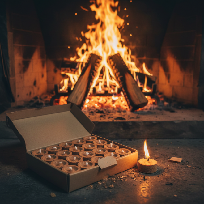 Anbrennhilfe für Kamin, Grill, Feuerschale