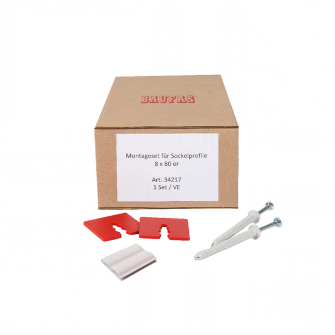 Montageset für Sockelschinen