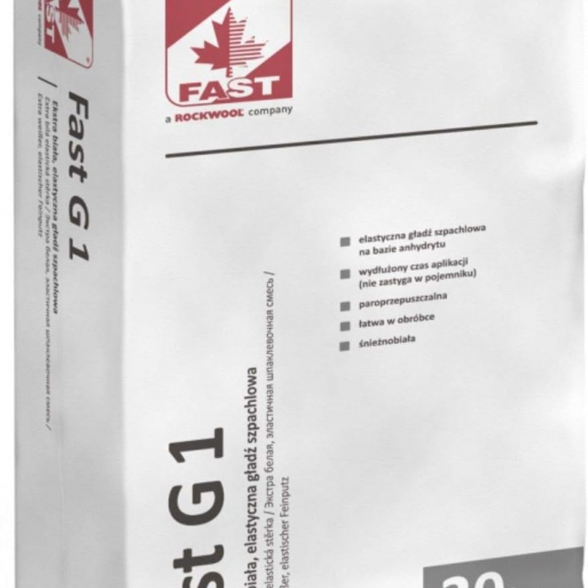 Extraweißer elastischer Feinspachtel FAST G1 20 kg