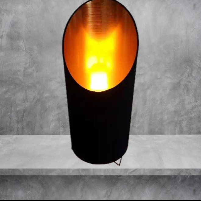 Designerlampe schwarz