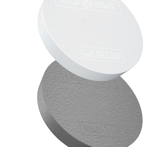 Styropor Rondelle graphit